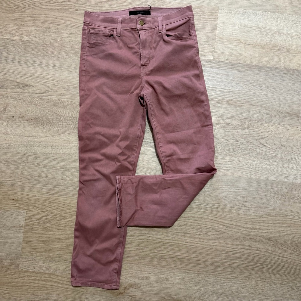 J Brand Women's Dusty Rose high rise cropped pants